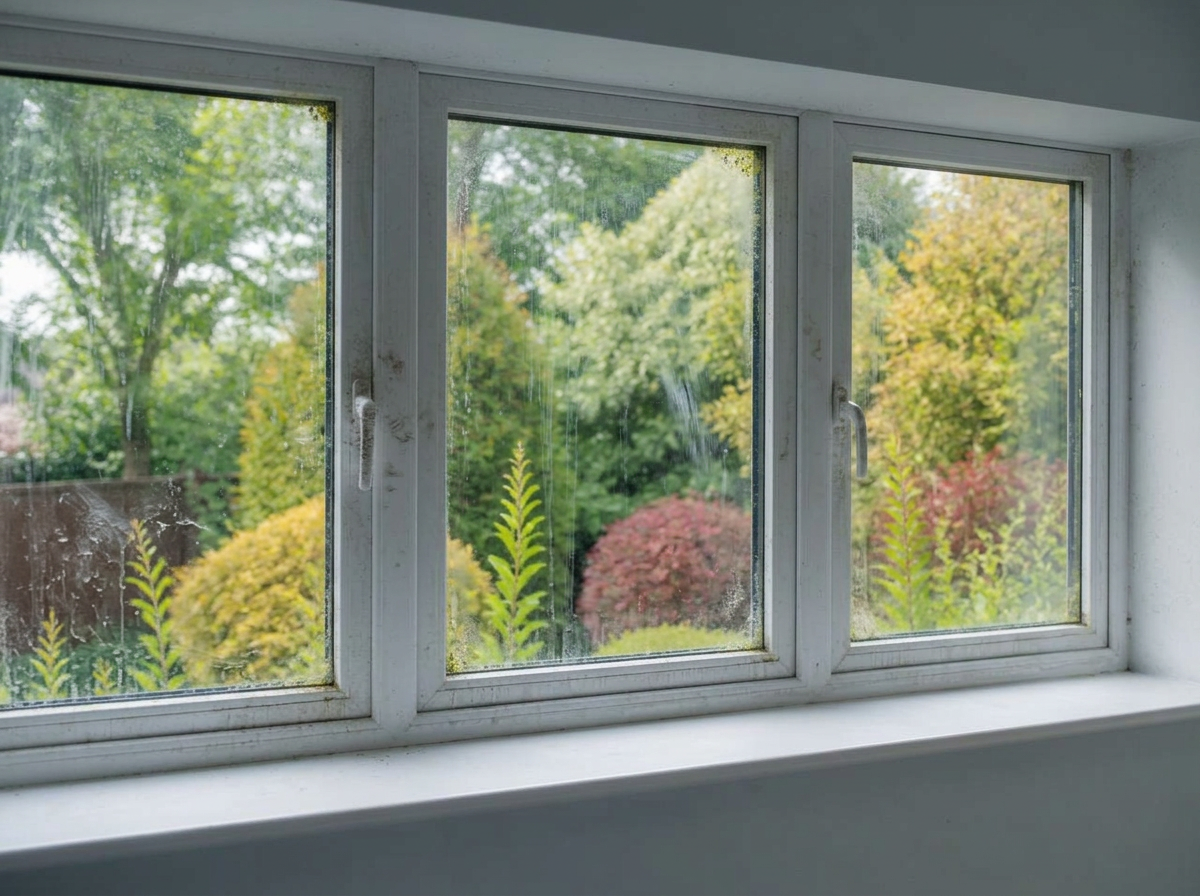 Fensterreinigung innen & außen – vorher
