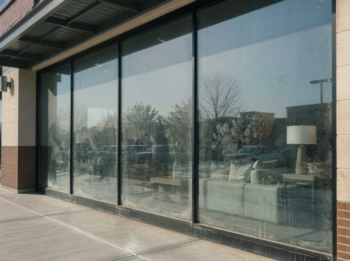 Schaufenster & Glasfassaden – vorher